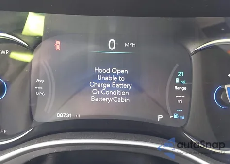 2021 Chrysler Pacifica Hybrid Touring L z USA, uszkodzony, nr VIN 2C4RC1L78MR605926